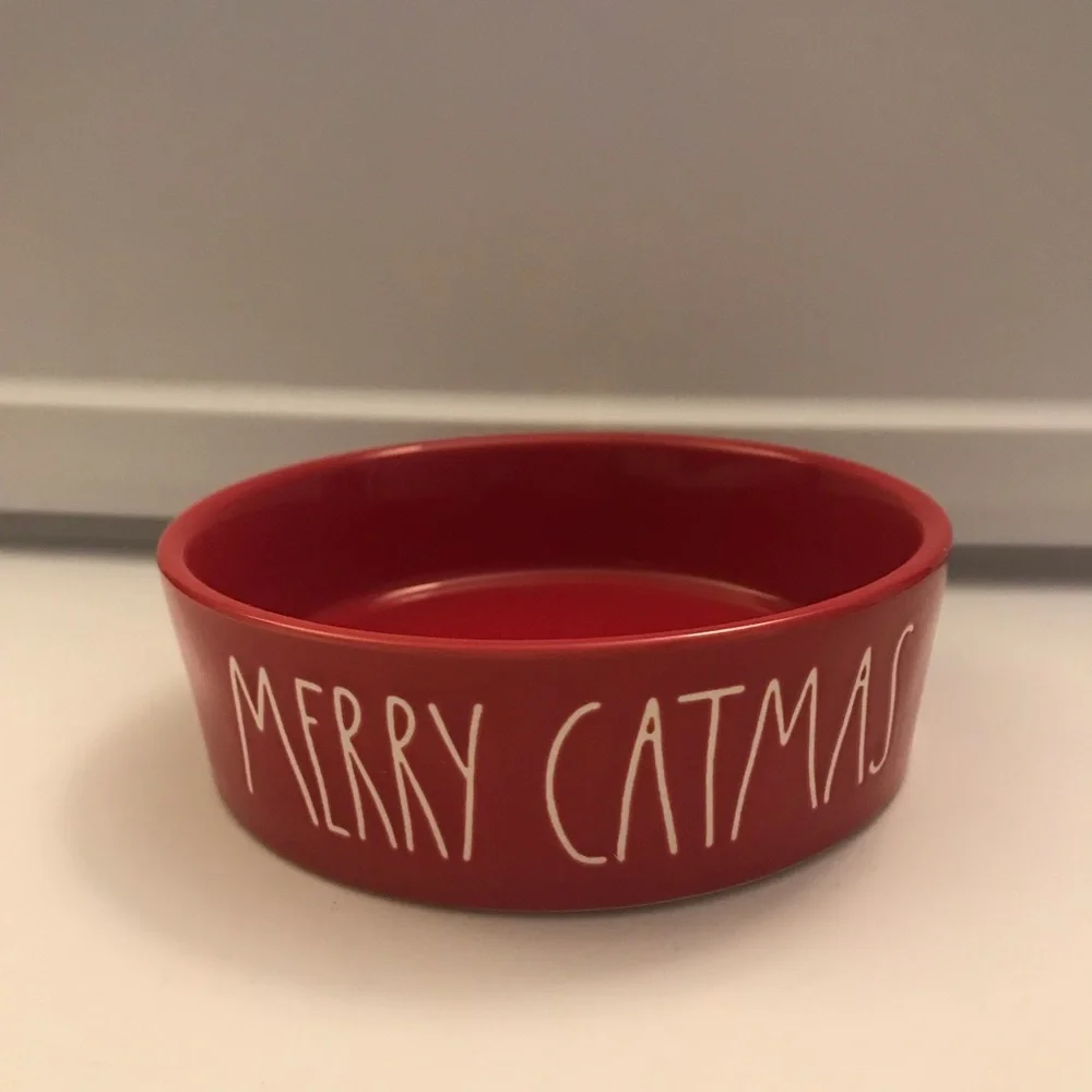 Rae Dunn Merry Catmas Cat Dish